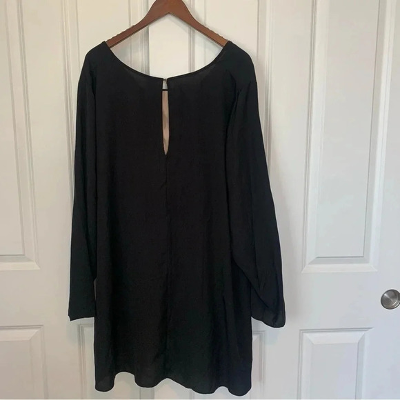 New! Lane Bryant 6th Lane Black hi-low Tunic Top long line Flowy blouse 28 4X - Picture 3 of 13